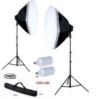 Набор постоянного LED света Deep октабокс 60см 120Wx2 Е27 + bag 100